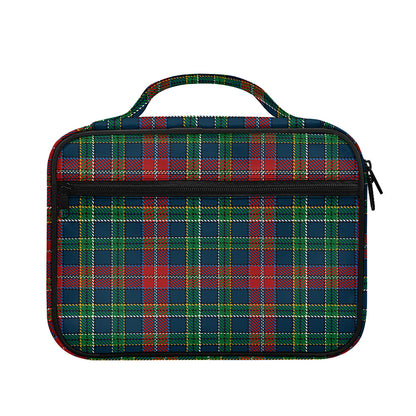 Blue Green And Red Scottish Plaid Print Briefcase Bible Bag