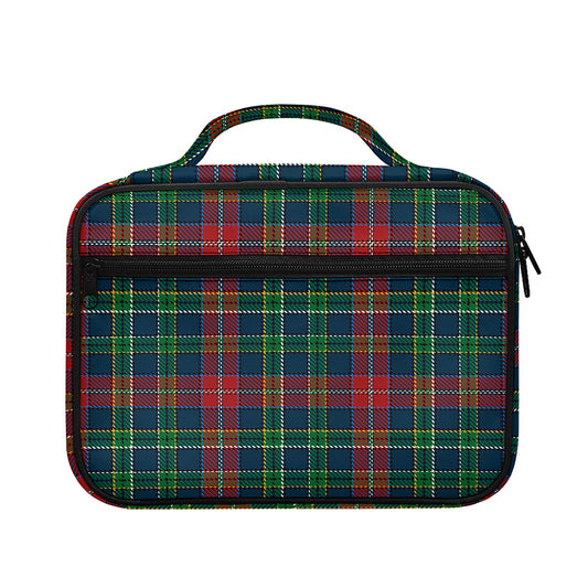 Blue Green And Red Scottish Plaid Print Briefcase Bible Bag