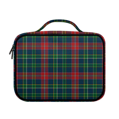 Blue Green And Red Scottish Plaid Print Briefcase Bible Bag