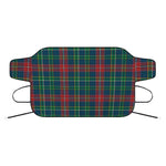 Blue Green And Red Scottish Plaid Print Car Windshield Snow Cover