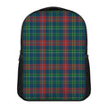 Blue Green And Red Scottish Plaid Print Casual Backpack