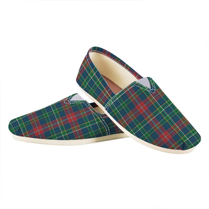 Blue Green And Red Scottish Plaid Print Casual Shoes