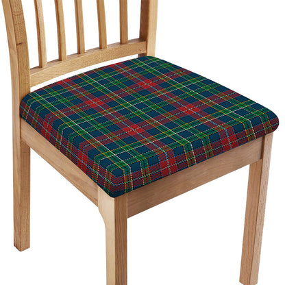 Blue Green And Red Scottish Plaid Print Chair Cushion Cover