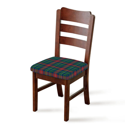 Blue Green And Red Scottish Plaid Print Chair Cushion Cover