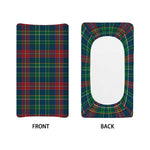 Blue Green And Red Scottish Plaid Print Changing Pad Cover