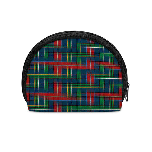 Blue Green And Red Scottish Plaid Print Coin Purse