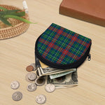 Blue Green And Red Scottish Plaid Print Coin Purse