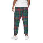 Blue Green And Red Scottish Plaid Print Cotton Pants