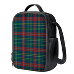 Blue Green And Red Scottish Plaid Print Crossbody Lunch Bag