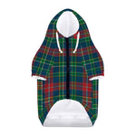 Blue Green And Red Scottish Plaid Print Dog Zip Up Hoodie
