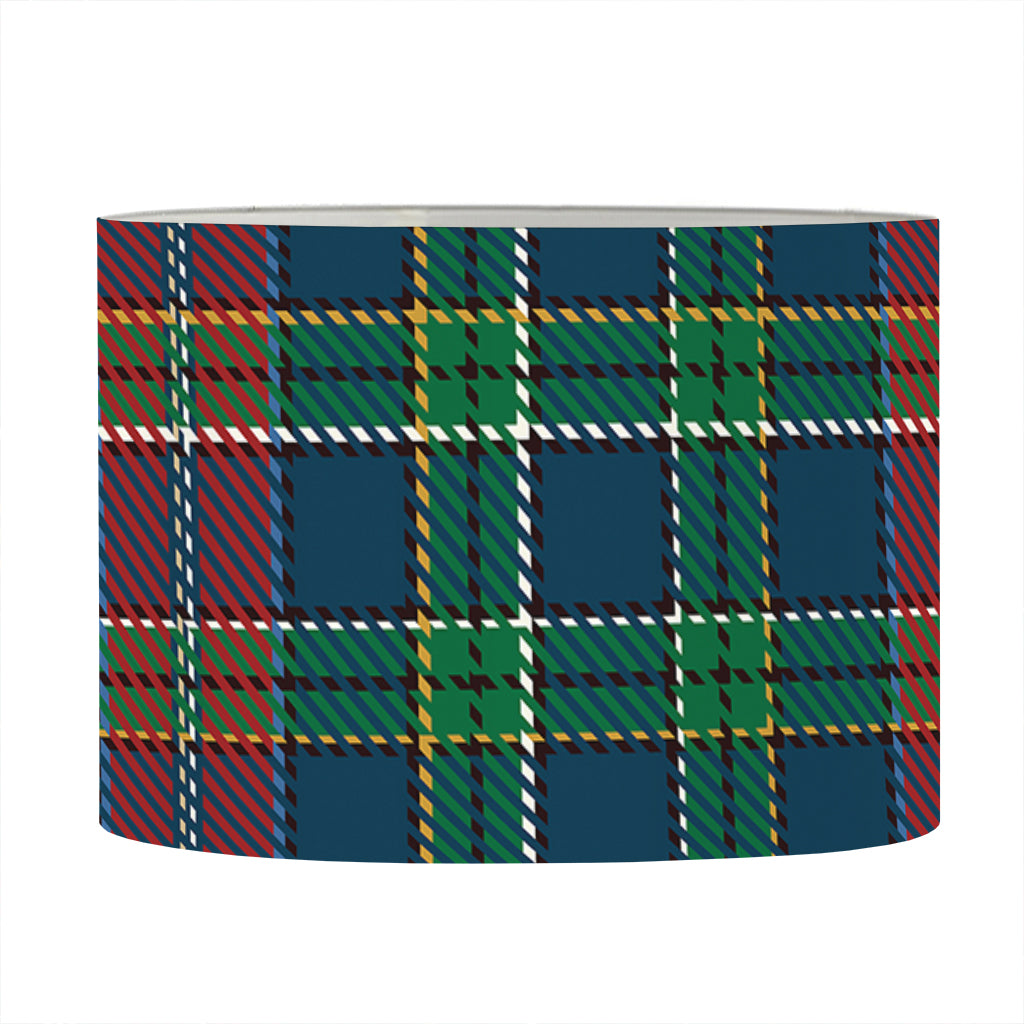 Blue Green And Red Scottish Plaid Print Drum Lamp Shade