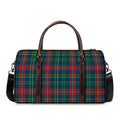 Blue Green And Red Scottish Plaid Print Duffel Bag