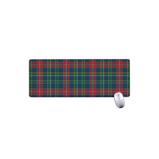 Blue Green And Red Scottish Plaid Print Extended Mouse Pad