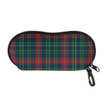 Blue Green And Red Scottish Plaid Print Glasses Case