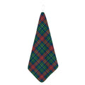Blue Green And Red Scottish Plaid Print Hand Towel