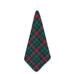 Blue Green And Red Scottish Plaid Print Hand Towel