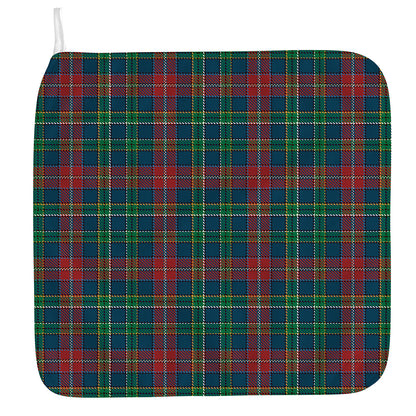 Blue Green And Red Scottish Plaid Print Hand Towel