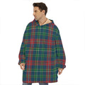Blue Green And Red Scottish Plaid Print Hoodie Blanket