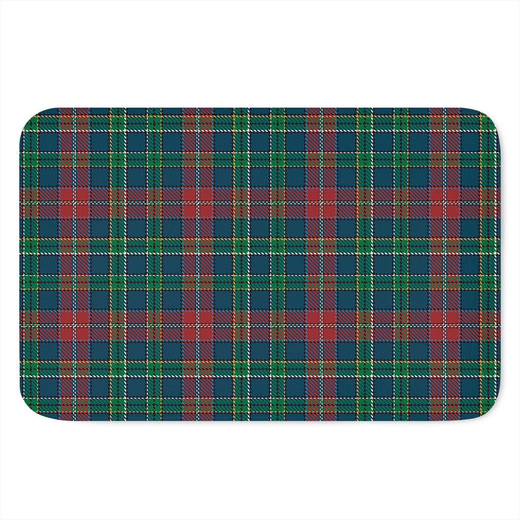 Blue Green And Red Scottish Plaid Print Indoor Door Mat