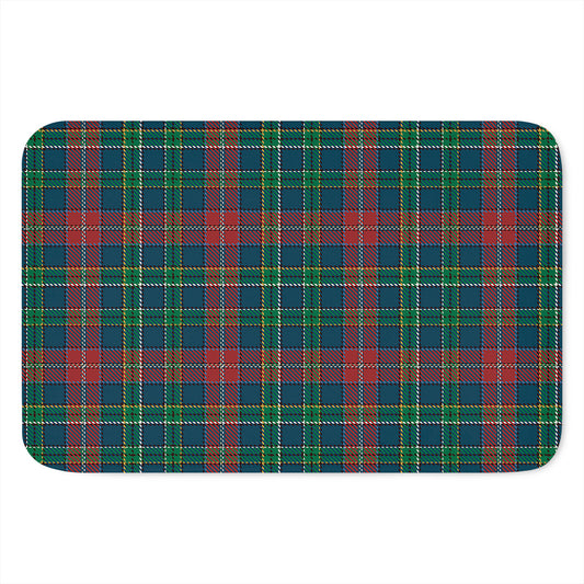 Blue Green And Red Scottish Plaid Print Indoor Door Mat