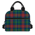 Blue Green And Red Scottish Plaid Print Insulated Lunch Bag