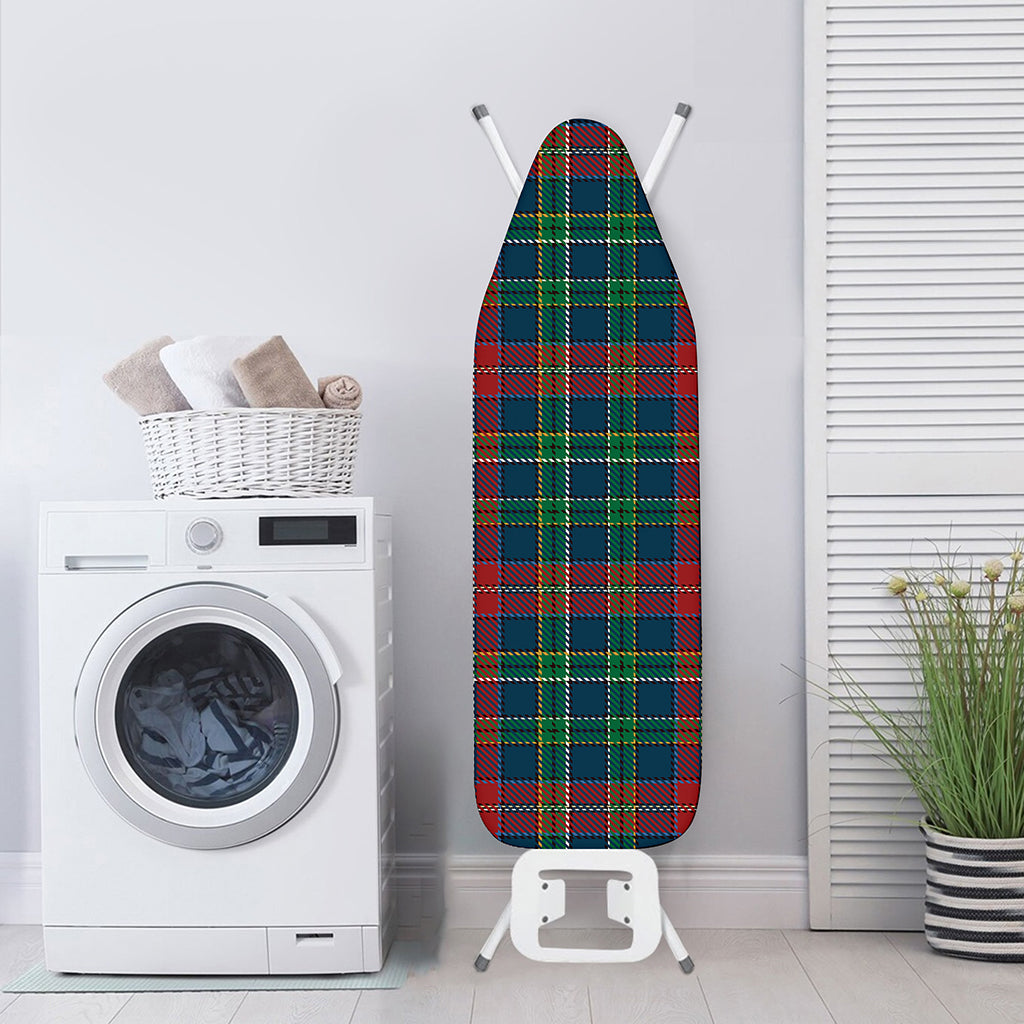 Blue Green And Red Scottish Plaid Print Ironing Board Cover