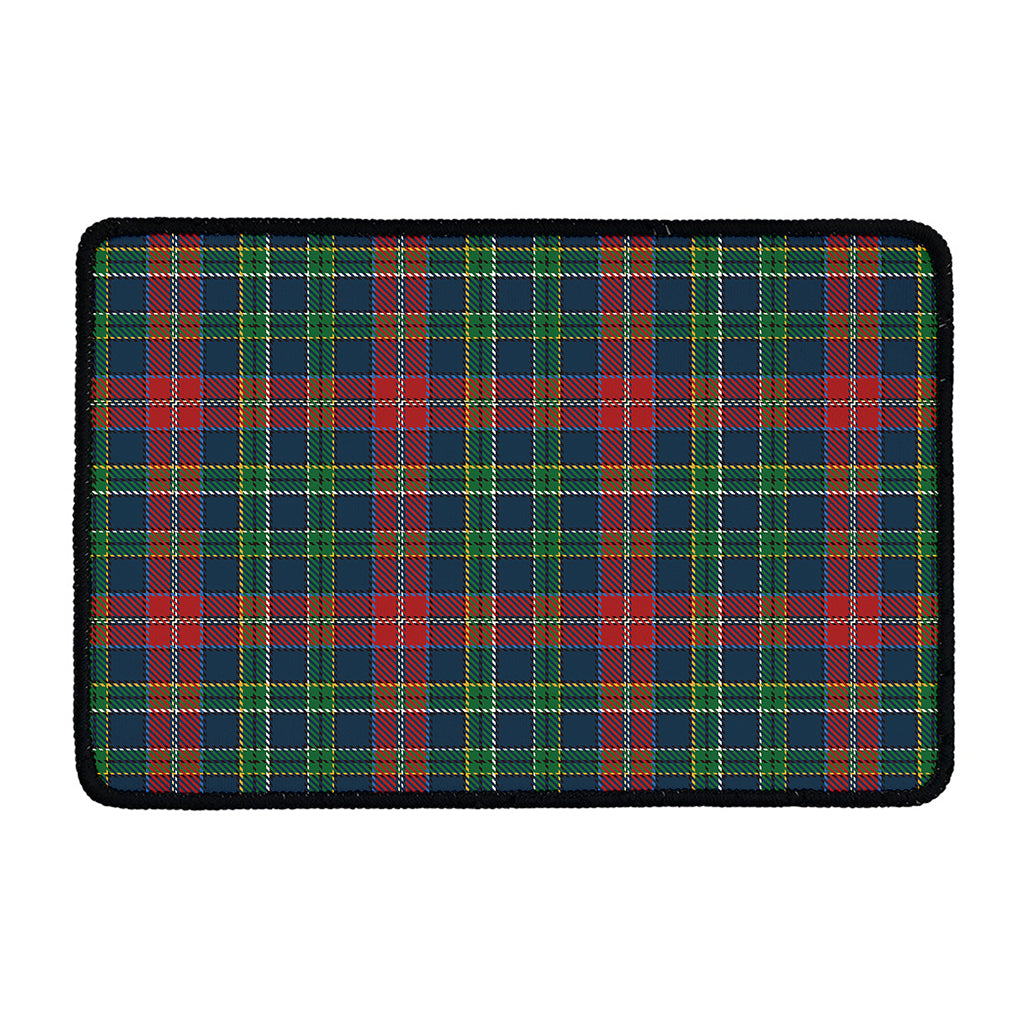Blue Green And Red Scottish Plaid Print Kitchen Mat