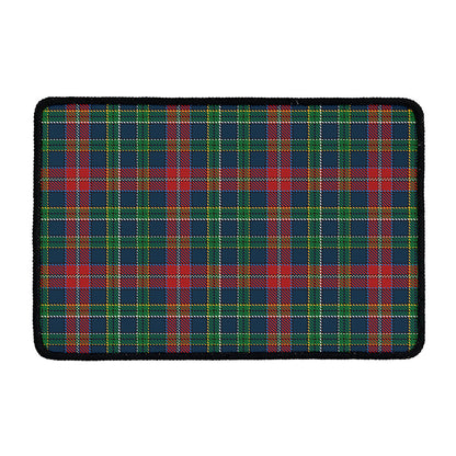 Blue Green And Red Scottish Plaid Print Kitchen Mat