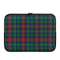 Blue Green And Red Scottish Plaid Print Laptop Sleeve