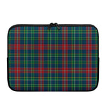 Blue Green And Red Scottish Plaid Print Laptop Sleeve
