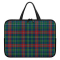 Blue Green And Red Scottish Plaid Print Laptop Sleeve With Handle