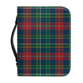 Blue Green And Red Scottish Plaid Print Leather Bible Cover