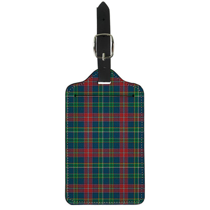Blue Green And Red Scottish Plaid Print Luggage Tag