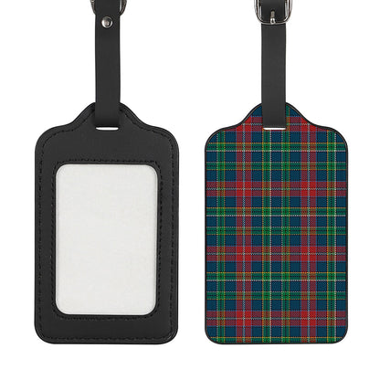 Blue Green And Red Scottish Plaid Print Luggage Tag