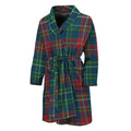 Blue Green And Red Scottish Plaid Print Men's Bathrobe