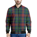 Blue Green And Red Scottish Plaid Print Men's Bomber Jacket