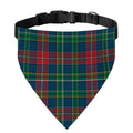 Blue Green And Red Scottish Plaid Print Over The Collar Dog Bandana