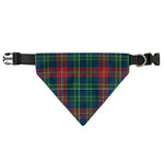Blue Green And Red Scottish Plaid Print Over The Collar Dog Bandana