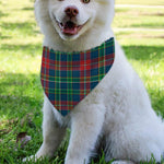 Blue Green And Red Scottish Plaid Print Over The Collar Dog Bandana
