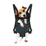 Blue Green And Red Scottish Plaid Print Pet Carrier Backpack