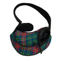 Blue Green And Red Scottish Plaid Print Pet Sling Carrier