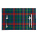 Blue Green And Red Scottish Plaid Print Placemat