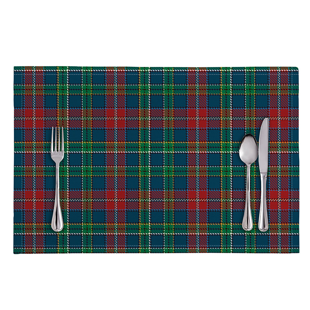 Blue Green And Red Scottish Plaid Print Placemat