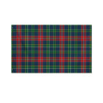 Blue Green And Red Scottish Plaid Print Polyester Flag