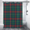 Blue Green And Red Scottish Plaid Print Premium Shower Curtain