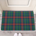 Blue Green And Red Scottish Plaid Print Rubber Doormat