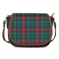 Blue Green And Red Scottish Plaid Print Saddle Bag