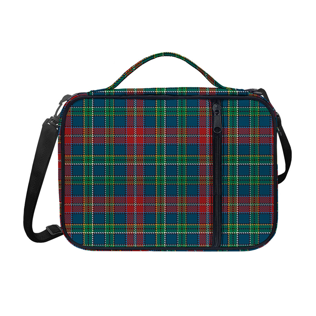 Blue Green And Red Scottish Plaid Print Shoulder Strap Bible Bag
