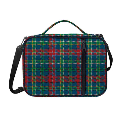 Blue Green And Red Scottish Plaid Print Shoulder Strap Bible Bag
