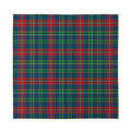 Blue Green And Red Scottish Plaid Print Silk Bandana